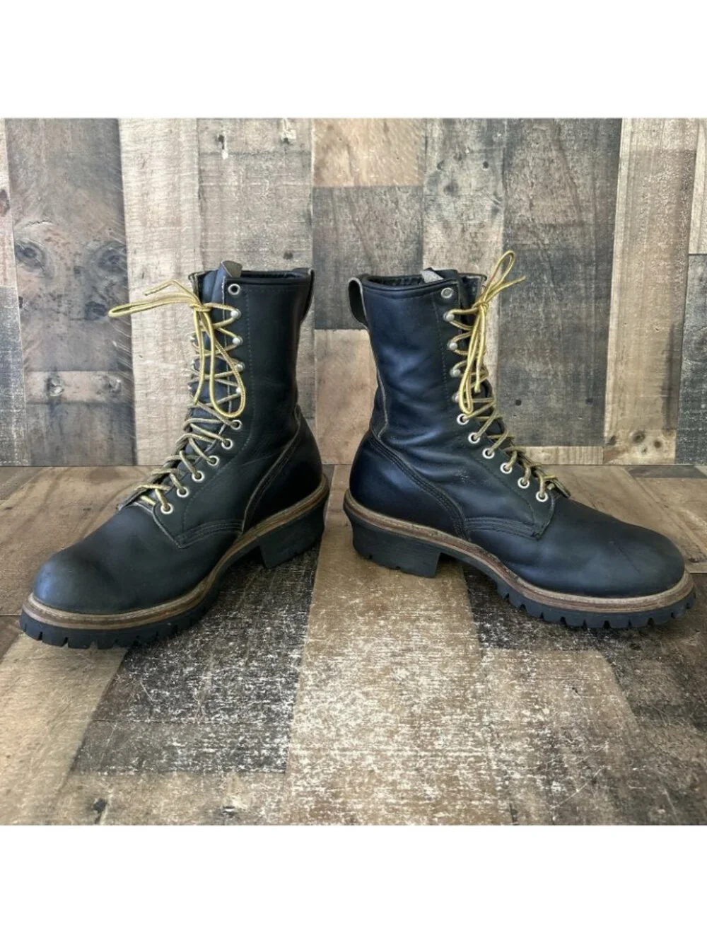 Red Wing 699 Soft Toe Firefighter Logger Work Boots Mens 10.5 E